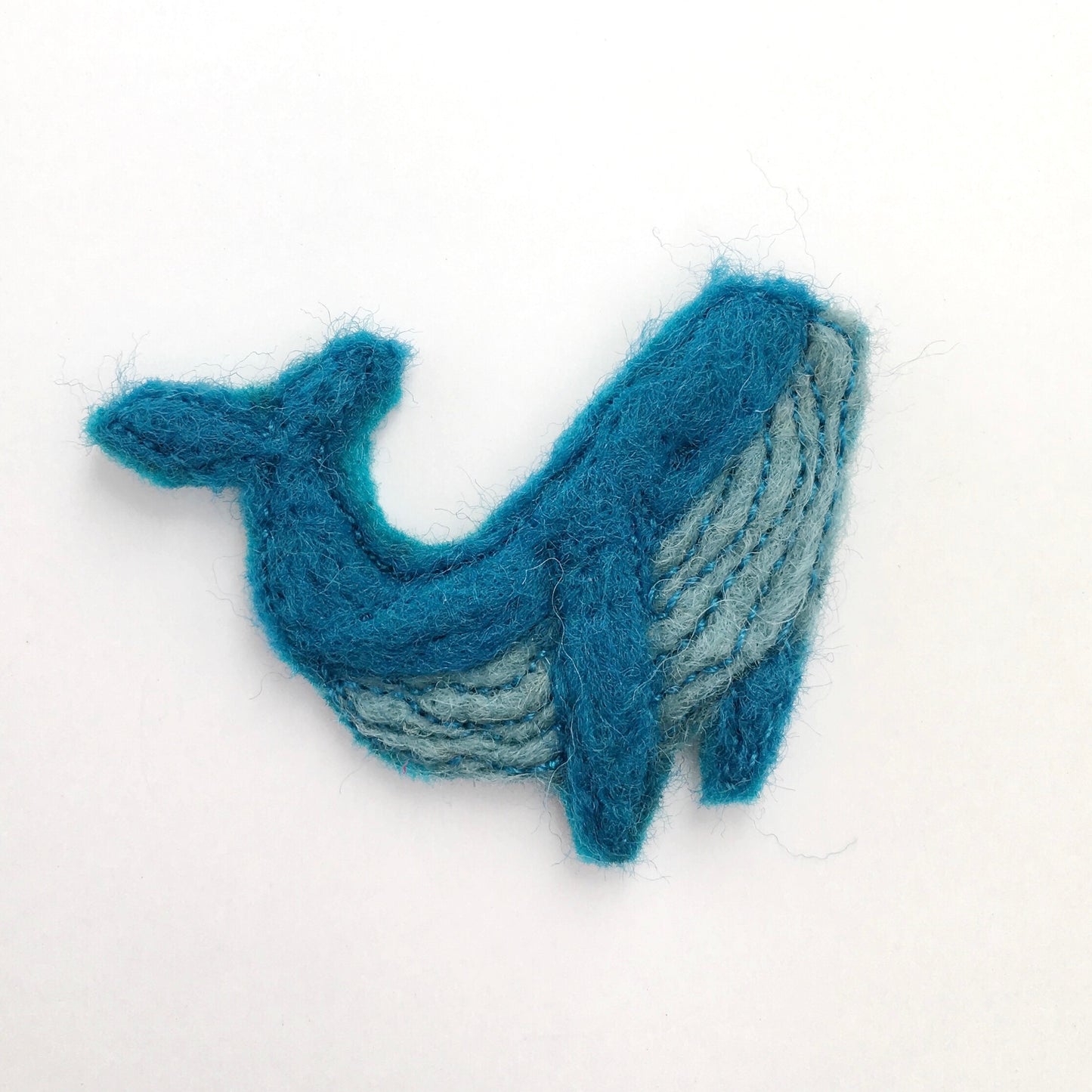 Felted Whale Pin