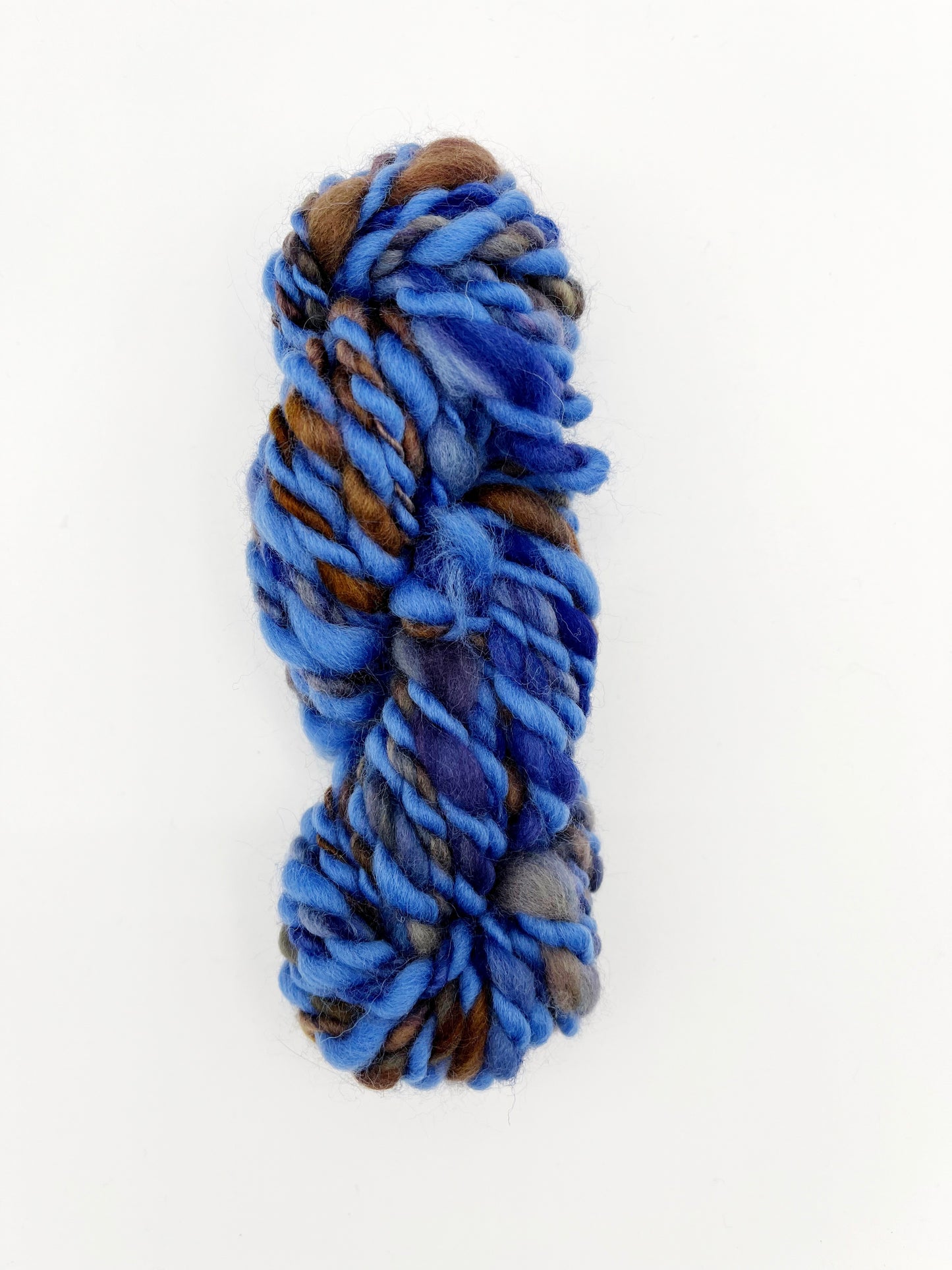 Blue & Copper Handspun Yarn
