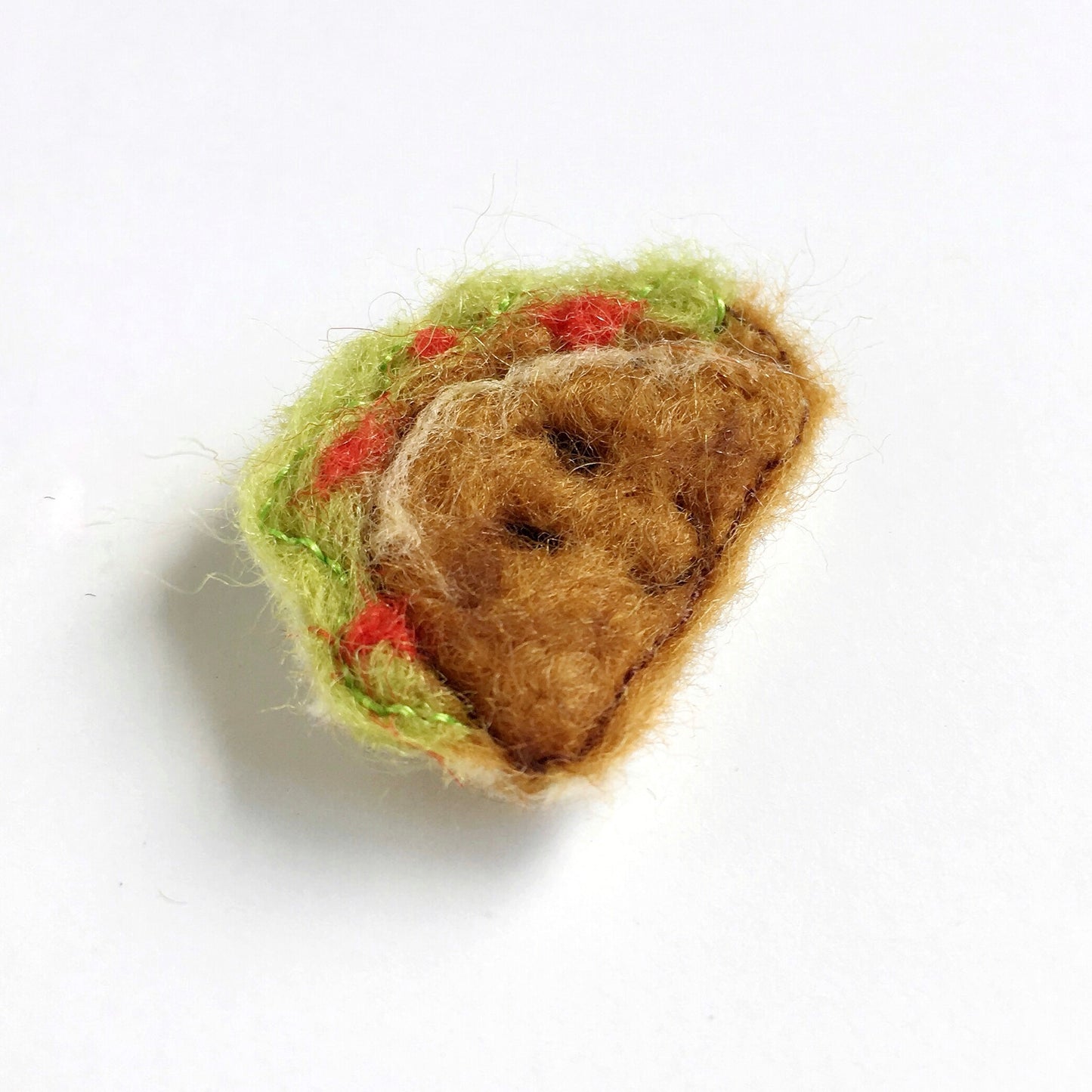 Felted Taco Pin