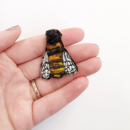 Felted Bee Pin